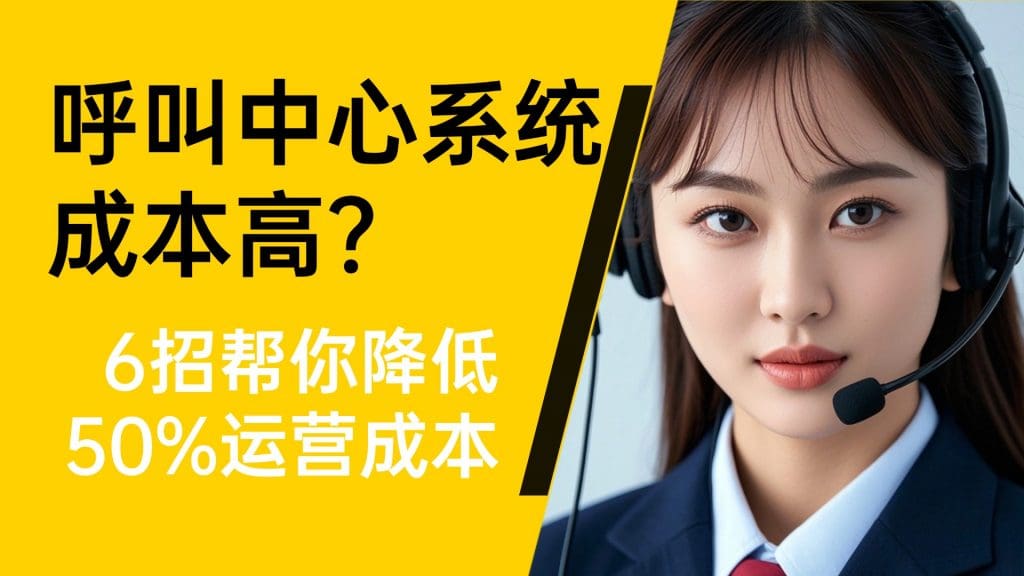 呼叫中心系统成本高？6 招帮你降低 50% 运营成本