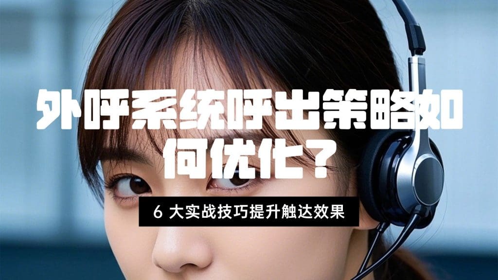 外呼系统呼出策略如何优化？6 大实战技巧提升触达效果