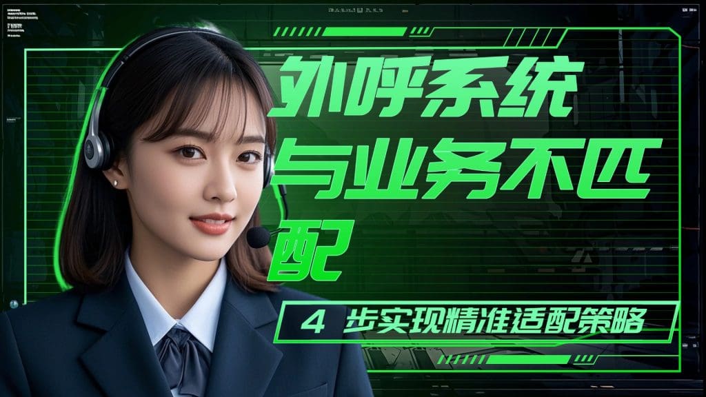 外呼系统与业务不匹配？4 步实现精准适配策略?