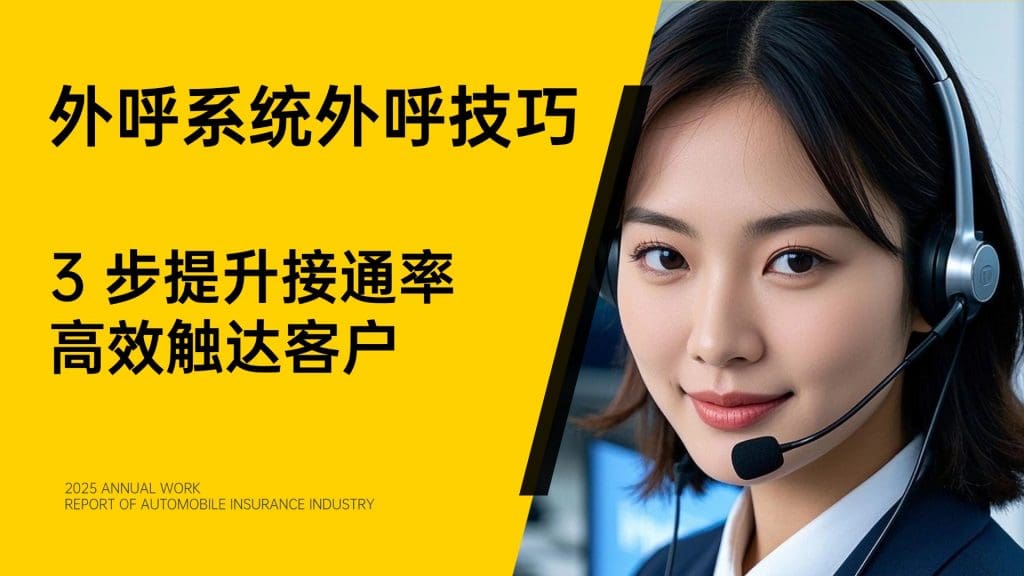 外呼系统外呼技巧：3 步提升接通率，高效触达客户