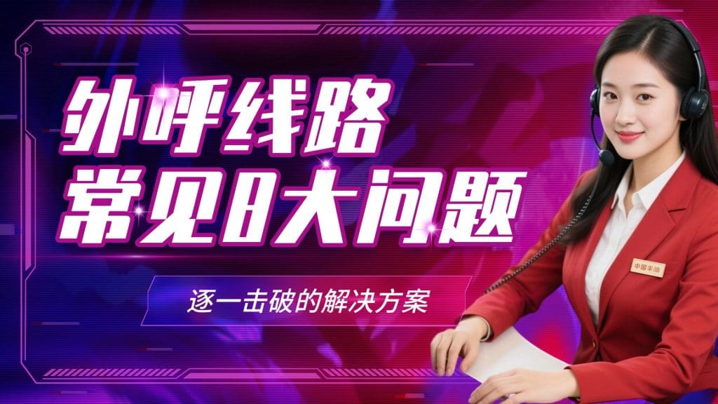 外呼线路常见8大问题，逐一击破的解决方案