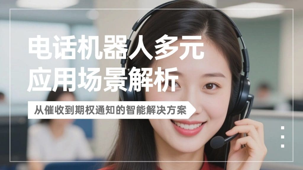电话机器人多元应用场景解析：从催收到期权通知的智能解决方案?