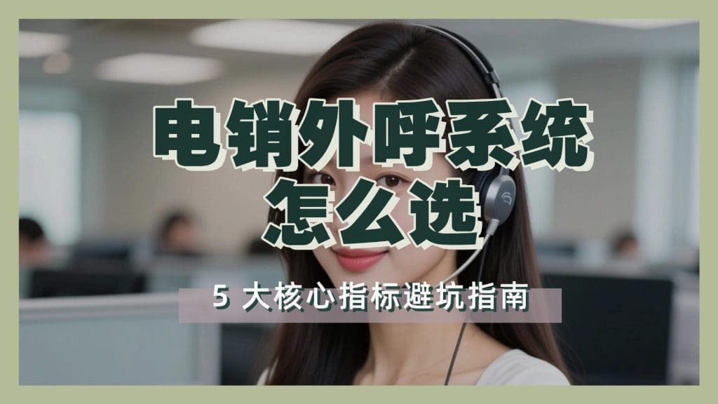 电销外呼系统怎么选？5 大核心指标避坑指南