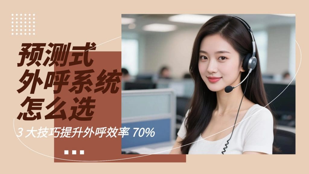预测式外呼系统怎么??？3 大技巧提升外呼效率 70%