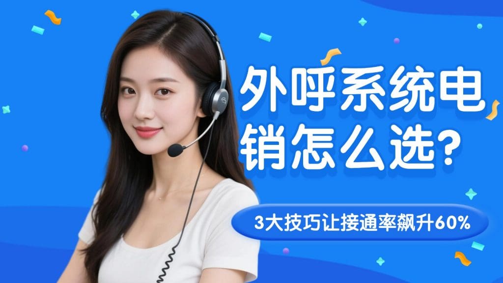 外呼系统电销怎么选？3大技巧让接通率飙升60%