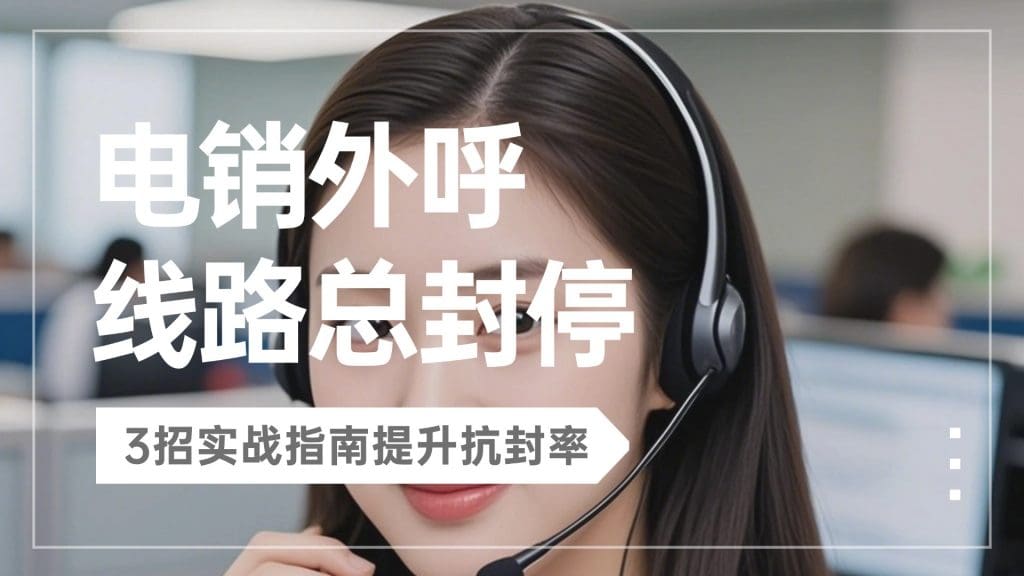 电销外呼线路总封停？3招实战指南提升抗封率