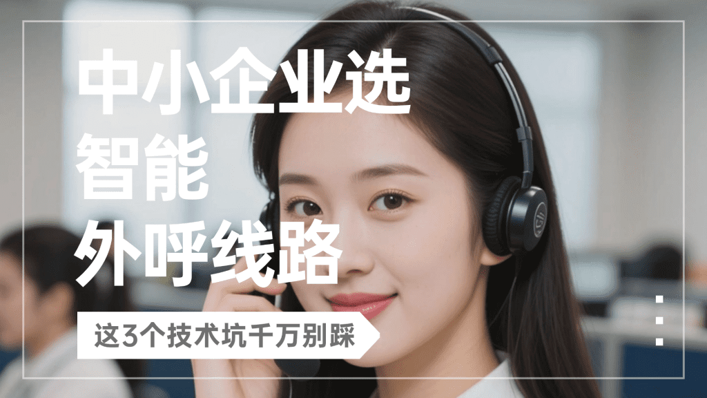 中小企业选智能外呼线路，这3个技术坑千万别踩