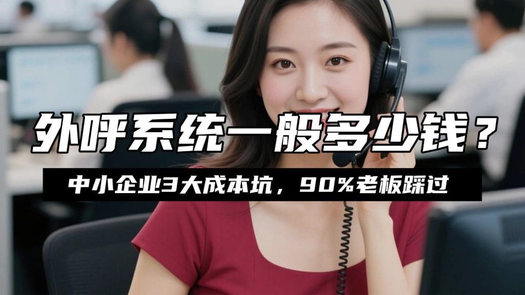 外呼系统一般多少钱？中小企业3大成本坑，90%老板踩过