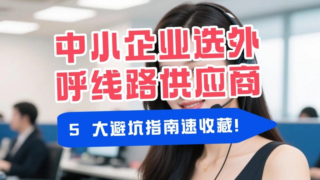 中小企业选外呼线路供应商，5 大避坑指南速收藏！