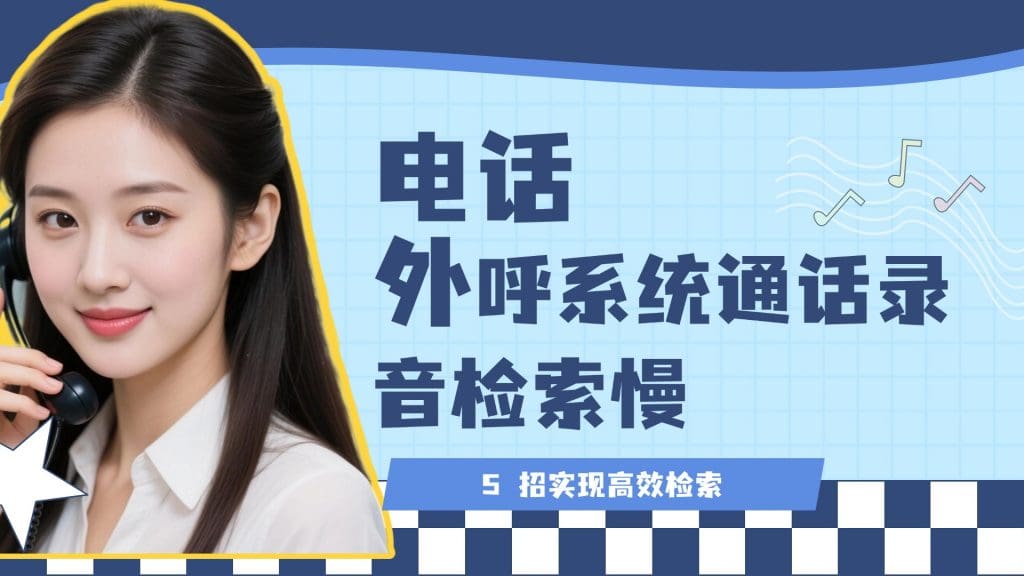 电话外呼系统通话录音检索慢？5 招实现高效检索